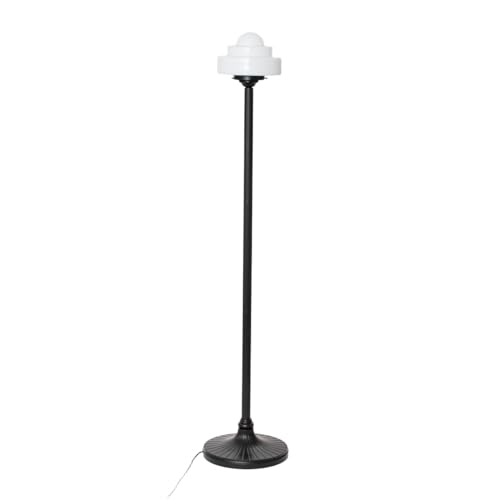 Lampadaire Lorm Moonlight grand luminaire de salon Art Deco Trade en verre et métal