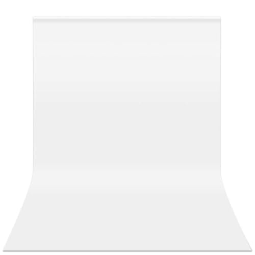 YAYOYA White Backdrop for Photoshoot, 10x20 ft Large Photo Backdrop Curtain for Photography, Seamless Polyester Fabric Background Screen for Party, Video Studio