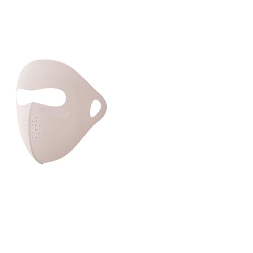 SNDISNV Máscara de protección UV, protector solar seda hielo, cara ciclista ligera y transpirable, mascarilla facial Anti-UV 400 for hombres mujeres para Motociclismo(Pink)