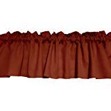 Zen Creative Designs Solid Poplin Window Valance 58 Inch Wide (Copper, 14" Tall)