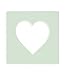 6x6 Mat Bevel Cut for 3x3 Photos - Precut Honeydew Green Heart Shaped Photo Mat Board Opening - Acid Free Matte to Protect Your Pictures - Bevel Cut for Family Photos, Pack of 1 Matboard