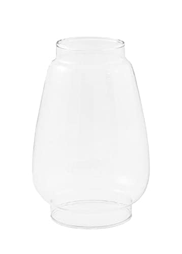 AQB Glass Chimney For Hurricane Lantern, Bottom Diameter 6.5 Centimeter, Candle And Diya Covering Glass, Akhand Diya Flame Guard,Transparent