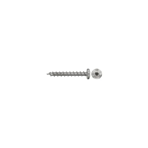 Image of fischer 50 x PowerFast II PTF 5.0x60 A2 50 Chipboard Screw Half Round Head Inner Star TX Socket Fully Threaded A2 Stainless Steel for Metal Wood Connections