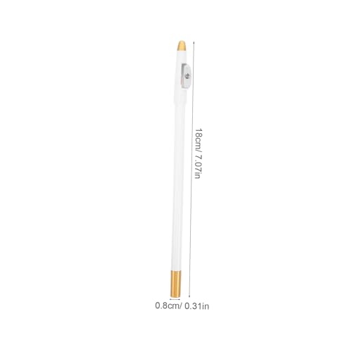 Set de 4 lápices blancos para cejas y barba con sacapuntas miniatura 2