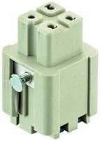 HARTING Heavy Duty Power Connectors Han 3A female insert with Quick-Lock, (Pack of 2) (9200032733)