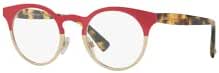 Valentino VA 1007 3027 Matte Red/Light Gold Eyeglasses