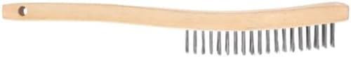 Image of DeWalt DW49701 Row Shoe Handle Carbon Wire brush, 4-Inch X 15-Inch