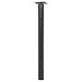 Produktbild WAGNER Möbelbein/Tischbein/Möbelfuß Classic Retro - Ø 30 x 400 mm, integrierte Anschraubplatte 60 x 60 mm, Innengewinde Ø 10 mm, Stahl pulverbeschichtet schwarz - 12104001