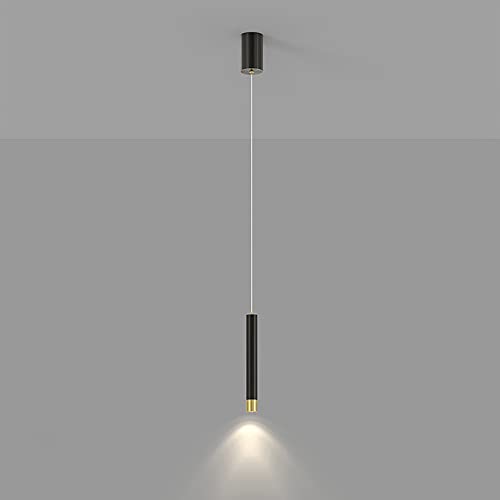 Suspension LED tube mini 5W luminaire cylindrique moderne pour îlot