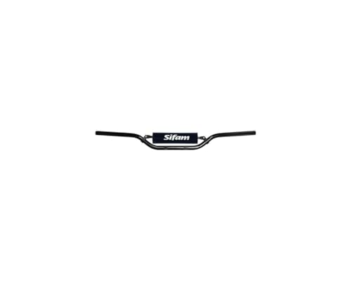 Guidon noir ø 22,2mm de 796mm de long avec barre rigide et mousse de sécurité