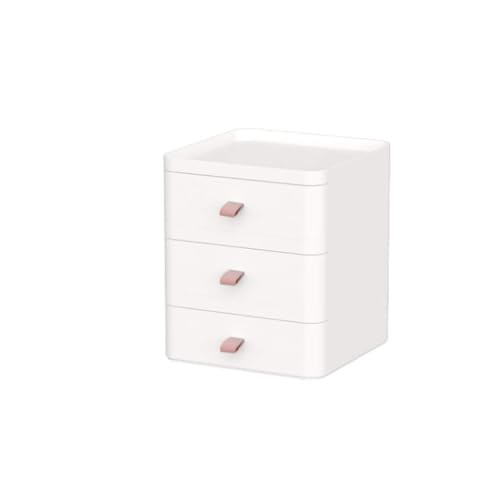 ZYJIX Boîte De Rangement De Bureau à Tiroirs, Boîte De Finition De Bureau Multicouche, Boîte De Maquillage, Bijoux, Support Anti-poussière, Boîte De Cosmétiques, Organisateur