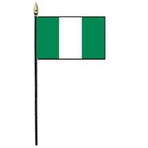 Amazon.com : Federal Republic of Nigeria Miniature Flag (4 in. x 6 ...