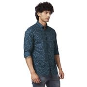 Image of Spykar Men's Regular Fit N /A Full Sleeve Printed Casual Shirts