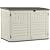 Suncast The Stow-Away 6 ft. x 4 ft. Plastic Horizontal Storage Shed with Floor Kit Beige
