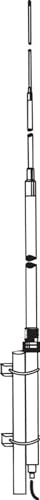 Procomm PATRIOT 12 ft. Base Station Antenna - Ring Tuneable 2000 Watt