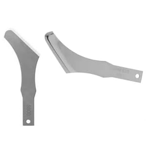 12/Pcs GLASSVAN High Grade Podiatry Chisel Steel Blades #8800 Surgical Blades Individually Wrapped Box, Sterile