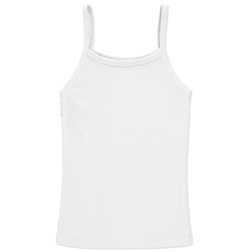 Girls 4-16, Cotton Spandex Soft Undershirt Basic Camisole, Multi-Pack2