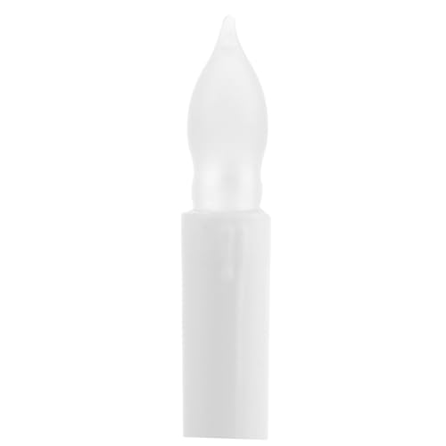 Velas de candelabro marrón sin fuego para decorar salones con luz cálida LED portátil 3