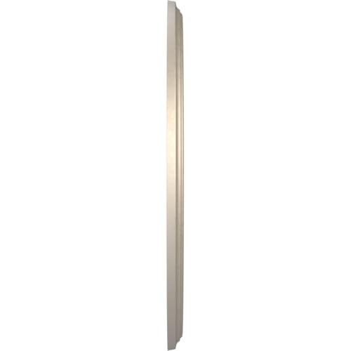 Image of Ekena Millwork CMP19BECSV Berkshire Thermoformed PVC Ceiling Medallion (Fits Canopies up to 8 3 /8 inch), 19 inchOD x 3 1 /2 inchID x 1 inchP, Metallic Silver Metallic