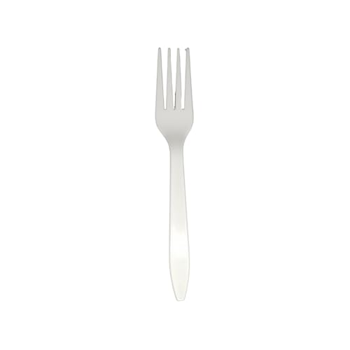 Heavy-Duty White PP Disposable Plastic Fork| 1000 Count | Premium Cutlery for Catering, Parties, Restaurants & Everyday Use | Strong, Durable, Convenient, and Easy Cleanup
