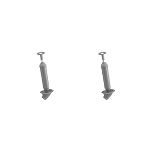 2 Set Toilet Lucht Plunjer Accessoires Voor Huishoudelijke Toilet Riool Baggeren Plunjer Grijs, 43 x 13,5 x 5 cm