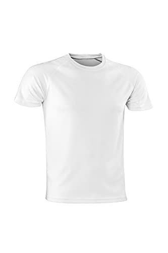 Spiro Men Performance Aircool T-Shirt - White, Large
