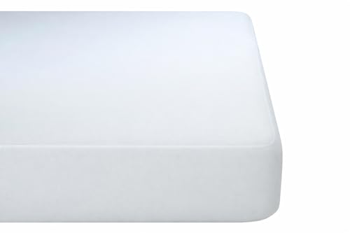 Protector de Colchón Impermeable Jersey Blanco | 100% Micro PES, Higiénico, Barrera Antiácaros, Ergonómico, Transpirable | Protección Total contra Líquidos | Fabricado en España. (150x190/200 cm)