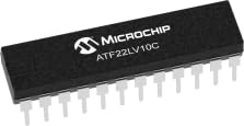 Microchip Technology, ATF22LV10C-10PU, SPLD ATF22LV10C Family 500 Gates 10 Macro Cells 83.3MHz 3.3V/5V 24-Pin PDIP Tube (10 Item/s)