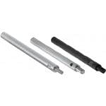 One End Threaded Precision Linear Shaft with Wrench Flats or Cross Drilled Hole 30mmX250mm 1pc