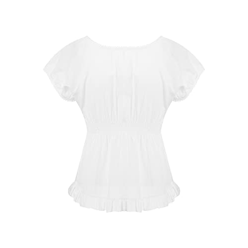 Image of Fairy Grunge Y2k Shirts Vintage Crop Tops Short Sleeve Girls Slim Fit Tees