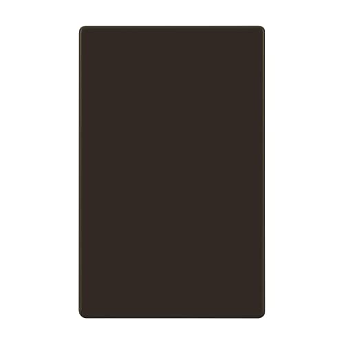 ENERLITES Screwless Blank Wall Plate, Child Safe Blank Device Outlet Cover, Standard Size, 1-Gang 4.68" x 2.93", Polycarbonate Thermoplastic, UL Listed, SI8801-BR, Glossy, Brown