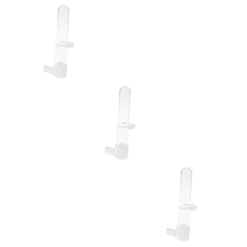 GRIRIW 3pcs 65ml Bird Parrot Feeding Cup Easy Clean Portable Feeder for Cage Outdoor Bird Water Feeder Random Color