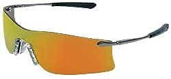 Crews T411R Rubicon Safety Glasses Metal Temple w/Fire Mirror Lens (12 Pair)