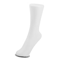 Homoyoyo Reusable Magnetic Woman Foot Mannequin Sock Display Model for Stores Home Use Portable Short Sock Display Stand with Stylish White Design Practical for Anklets and Foot Chain