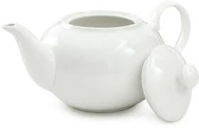 BAMBY White Porcelain Tea Pot or Kettle 1000 ml, 1 Piece with Lid & Handle Perfect for Serving Milk, Tea, Coffee, Green Tea (White) - Image 8 thumbnail