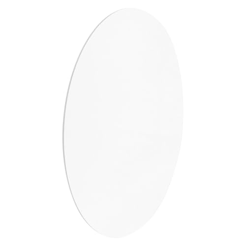 HEALSOPTHY Plateau Décoratif Rond en Acrylique Argenté, Miroir 25 CM de Diamètre, 1,5 MM D’Épaisseur – Plateau Organisateur pour Cosmétiques, Bijoux et Bougies, pour Salle de Bain, Coiffeuse