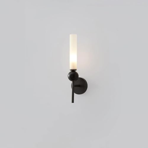 Image of Glowave Modern Luxury Black Body Acrylic Vertical Design Wall Lamp Lighting Sconce for Living Room Bedroom Bedside - (9017 /BK)