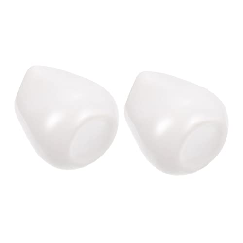 FUNOMOCYA 2pcs Ceramic Milk Cup Espresso Wdt Espresso Shots Small Gravy Bowl Cream Pitchers with Bees Spout Juice Containers Sauce Jugs Coffee Milk Mini Sauce Jug Water Jug White Ceramics