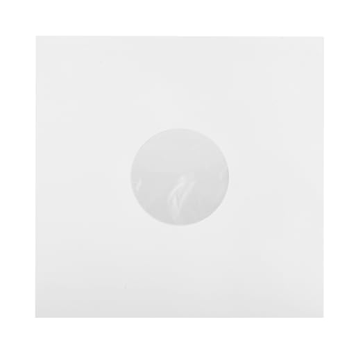 Protection de vinyle 12 pouces contre les rayures grâce au lot de 20 pochettes en papier blanc
