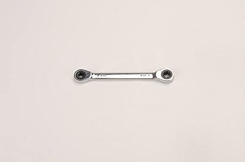 FLZOSPER E-Torx Double Box Ratcheting Wrench, E10x E12，Heavy Duty CR-V Box Ratchet Gear Spanner