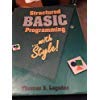 Paperback Structured Basic Programming ... With Style Book
