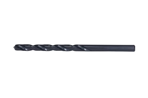 Image of Century Drill & Tool 24114 Pro Grade Black Oxide Drill Bit, 7 /32 inch, Pro | Straight shank, 3-3 /4 inch overall length, 135 point, cuts steel, wood & plastic, 135 split point