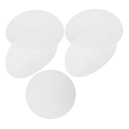 MALUGOGO 5 discos difusores de pantalla de tela ajustables para ventilador de techo, pantallas suavizantes, protección ocular, resistente al calor, gruesas