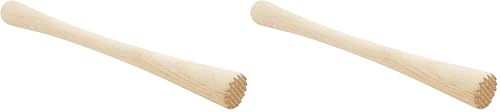 Avanti 16701 Wooden Cocktail Muddler, 25 cm Length,Beige (Pack of 2)