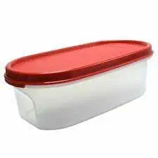 Tupperware. Mm Oval #1 Containers 500 Ml Red Set Of 4 Pc(Plastic)