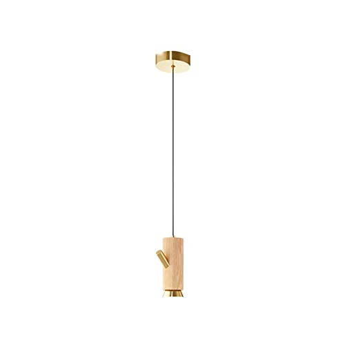 Suspension bois LED pour restaurant et tatami luminaire nordique de salle d'étude