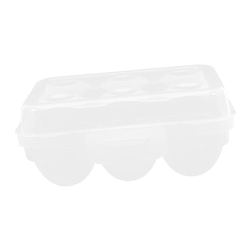 Operitacx Caja para Huevos Portátil con Tapa Hermética y Diseño Apilable Organizador Transparente Resistente para Frigorífico Almacenaje Seguro y Ahorro de para Camping y Cocina