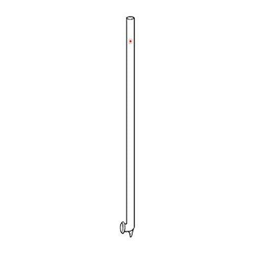 ACE GLASS 8070-05 Solid Glass Stirring Shaft, PTFE Covered, Button Type, 10 mm Diameter, 44cm Size