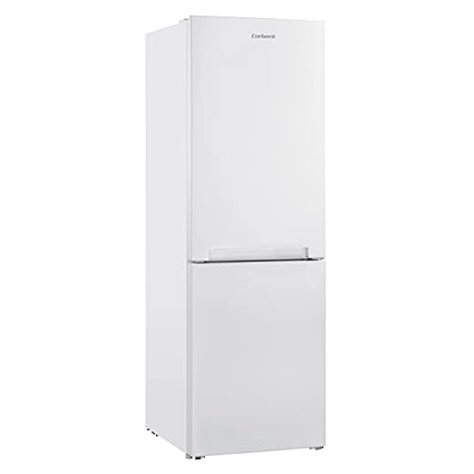 Corberó E-CCH18520EW Frigorífico Combi 188x60 No Frost 185 x 60 x 68, Capacidad 327L, No Frost, Luz LED, Crisper, Balcones Ajustables, Estantes de Cristal, Hueveras, Cubiteras, 40 Db, E. Energética E
