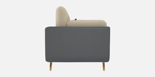 Image of Modern Sofa, 1 Seater with Decorative Cushions, Chesterfield Arm Three Seater for Living Room Guest Room Hotels & Office (1 Blue and Beige)